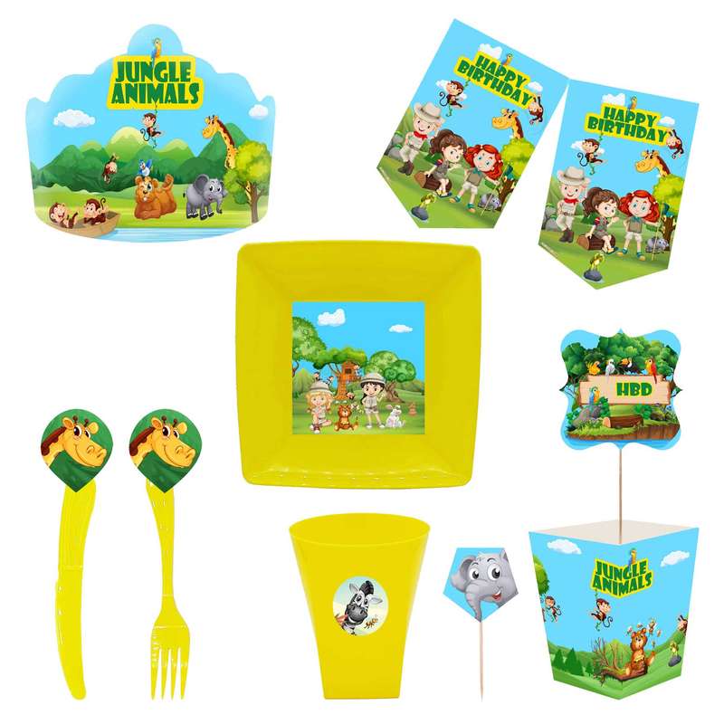 مجموعه 72 عددی تم تولد طرح حیوانات جنگل