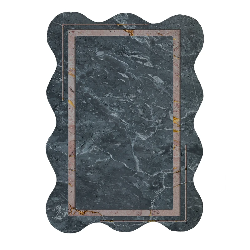 پادری مدل دالبر طرح سنگ کد 8465 سایز 80x110 سانتی متر 