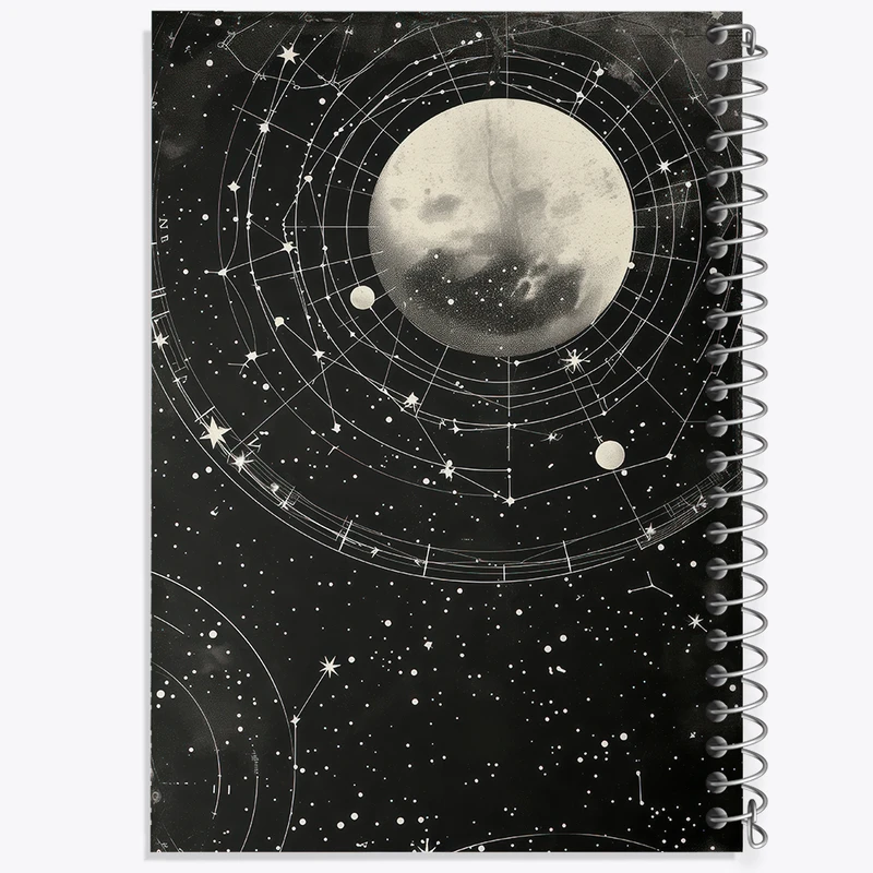 دفتر مشق 100 برگ خندالو طرح ماه (Moon) کد N2405