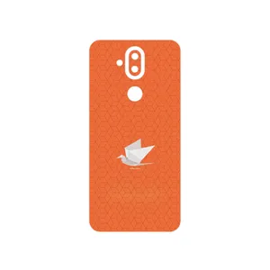 MAHOOT Minimalist origami bird Cover Sticker for Nokia 8.1