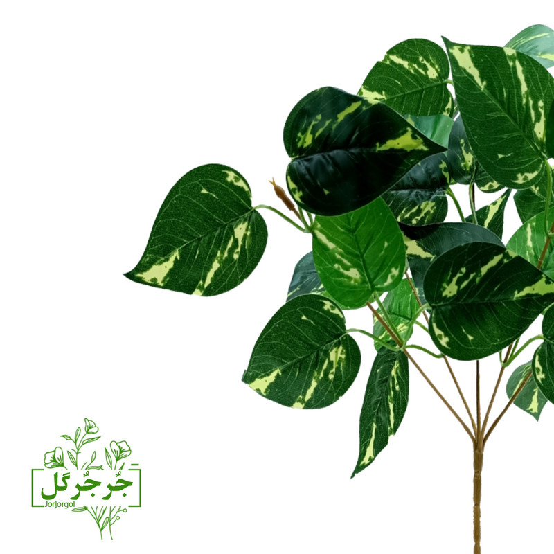 گل مصنوعی جُرجُرگل مدل بوته برگ پتوس کد 300 بسته دو عددی