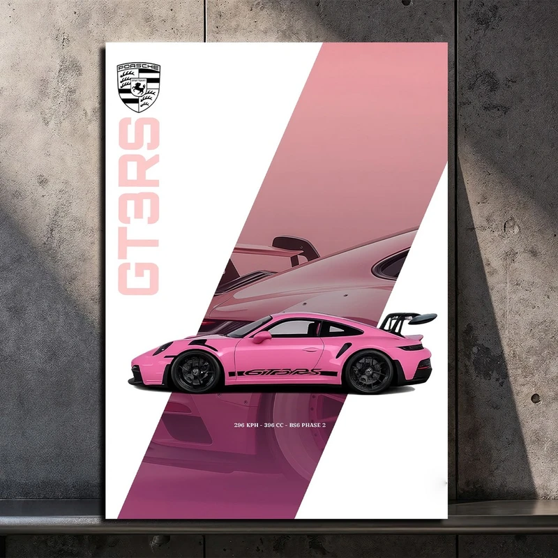 تابلو شاسی بکلیت طرح ماشین GT3RS مدل SH-S10824 