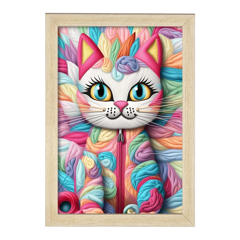 تابلو خندالو مدل گربه (Cat) کد F2068