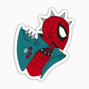 استیکر لپ تاپ و موبایل بووم طرح فیلم مدل Spider Punk کد KT38