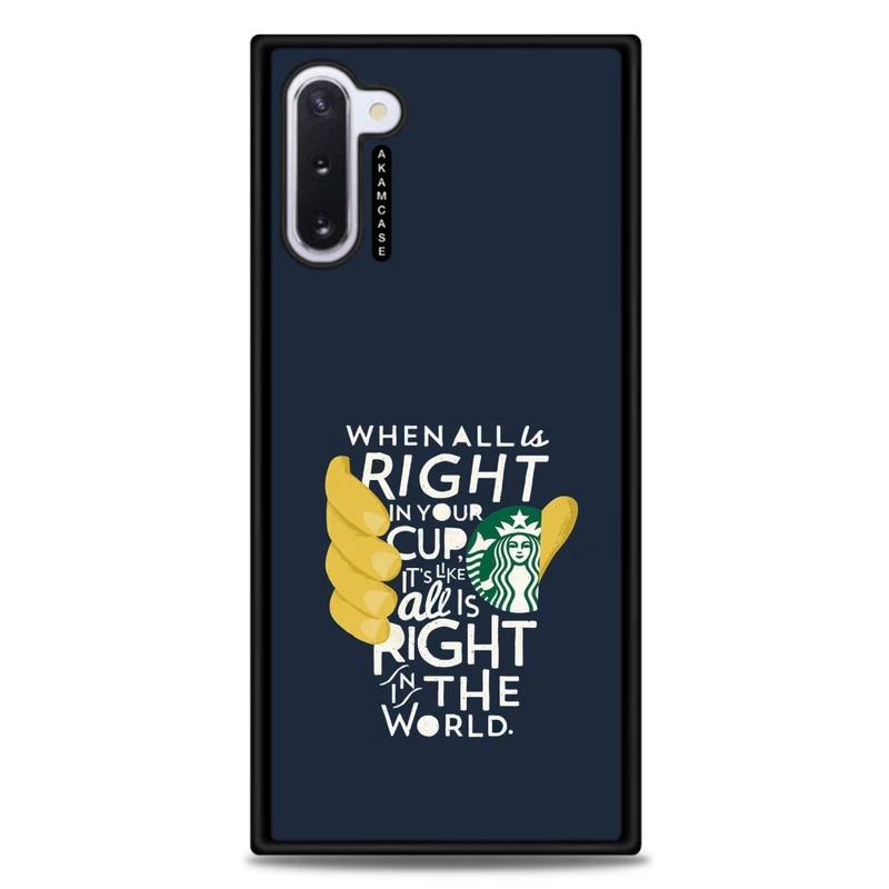 کاور آکام مدل AMC-WSGN10-STARBUCKS-31 مناسب برای گوشی موبایل سامسونگ Galaxy Note 10