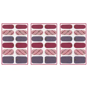 استیکر طراحی ناخن طرح ستاره هندسی مجموعه 3 عددی