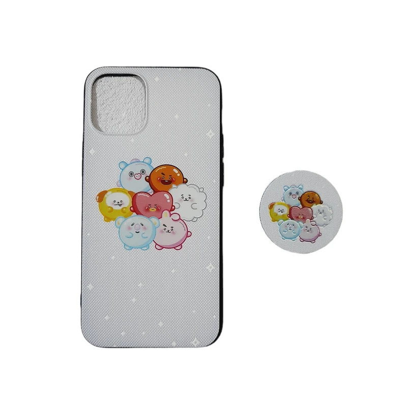 کاور مدل Ip12m مناسب برای گوشی موبایل اپل iPhone 12 mini به همراه پاپ سوکت