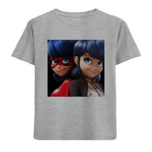 تی شرت آستین کوتاه دخترانه مدل دو دختر F666