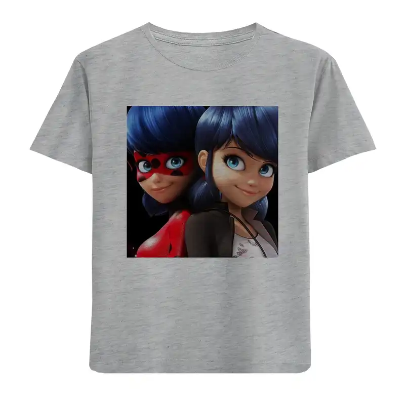 تی شرت آستین کوتاه بچگانه مدل دختران کفشدوزکی F666