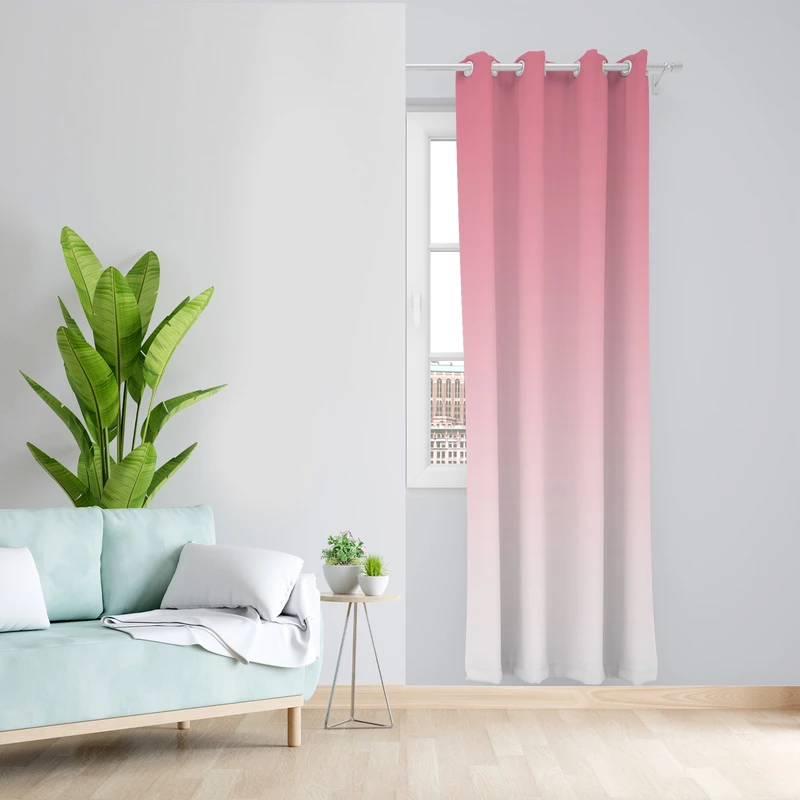 پرده طرح ساده مدل مخمل پانچی کد L 1092R Z سایز 140x200 سانتی متر