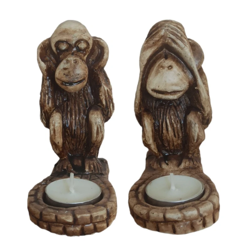 جاشمعی گچی مدل Monkey مجموعه دو عددی