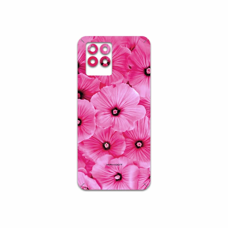 برچسب پوششی ماهوت مدل Pink-Flower مناسب برای گوشی موبایل ریلمی 8 Pro