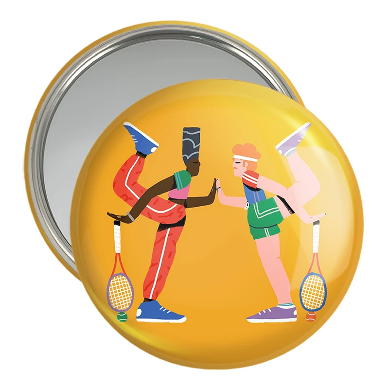 آینه جیبی خندالو مدل تنیس Tennis  کد 14604