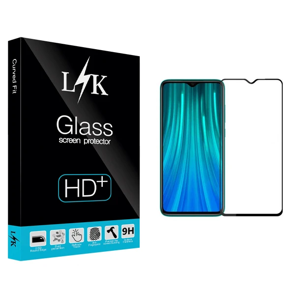 محافظ صفحه نمایش ال کی مدل Hard glass مناسب برای گوشی موبایل Redmi note8 pro