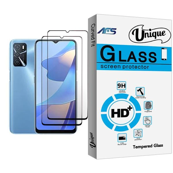 محافظ صفحه نمایش ای اف اس مدل Unique Glass MIX002 مناسب برای گوشی موبایل اوپو A54s بسته دو عددی