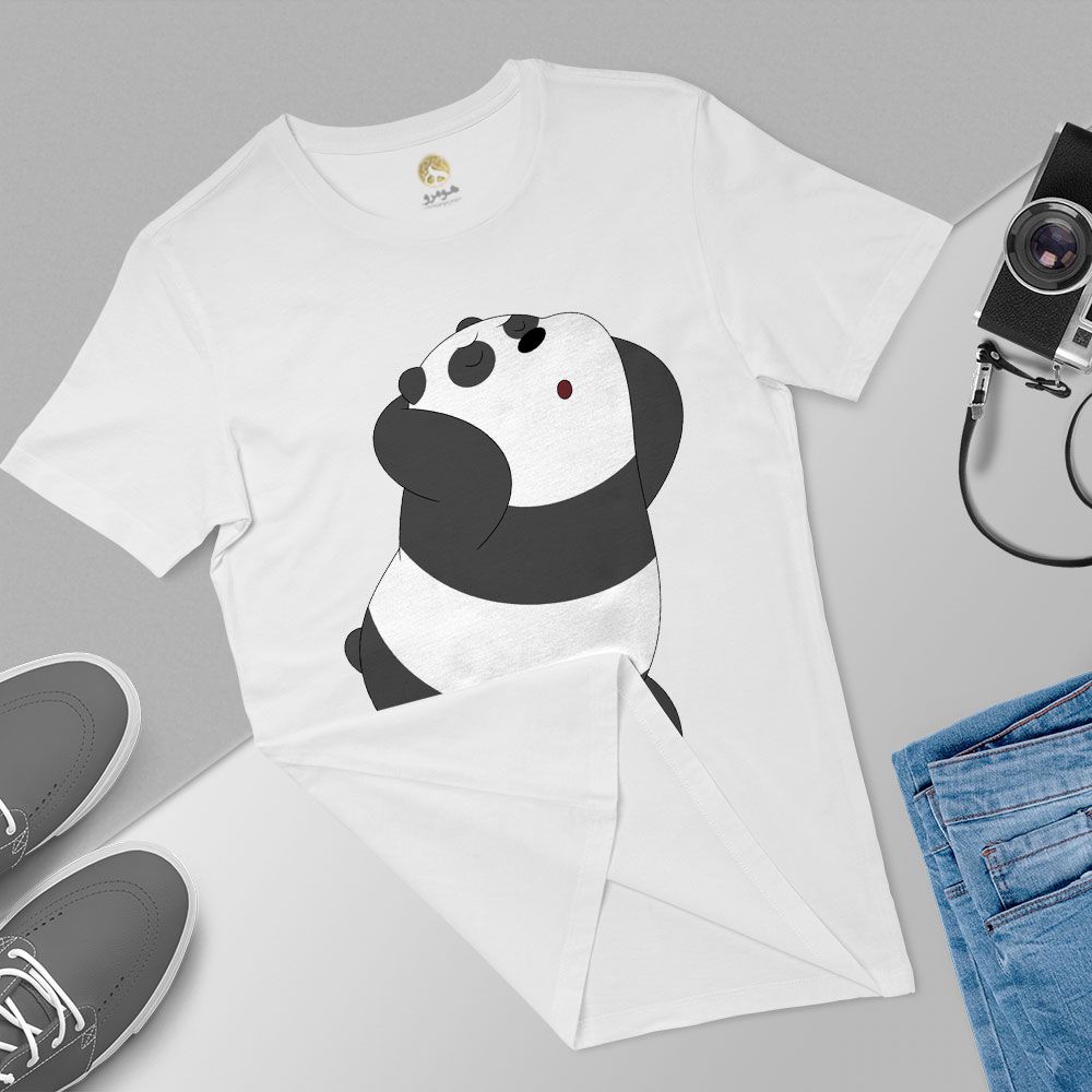 تی شرت آستین کوتاه زنانه هومرو مدل TW094 طرح خرس های کله فندقی -  - 5