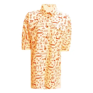 تونیک آستین بلند زنانه مدل لینن کد 412