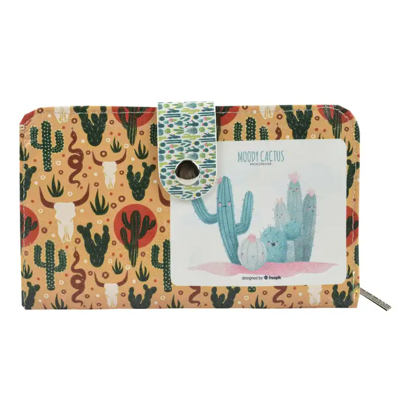 کیف پول زنانه مدل Moody Cactus 8493