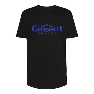 تی شرت لانگ مردانه مدل GENSHIN IMPACT کد Sh131 رنگ مشکی