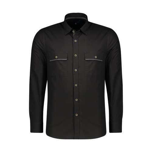 پیراهن آستین بلند مردانه پاتن جامه مدل کتان 102721010014846 