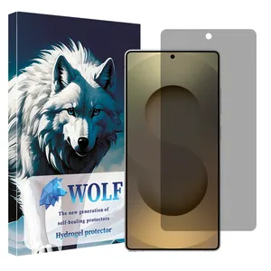 Wolf Tough model privacy screen protector suitable for Samsung Galaxy S25 Ultra mobile phone
