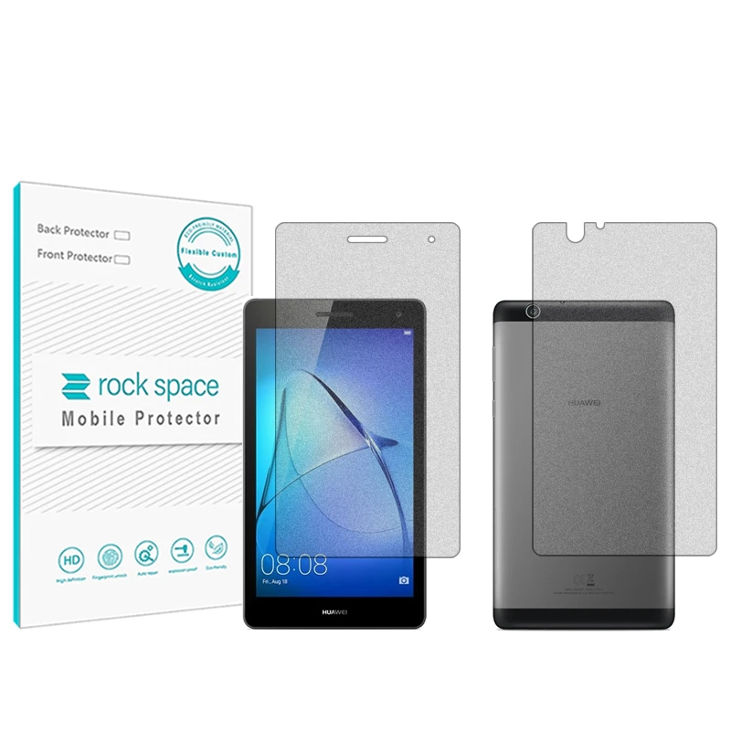 محافظ صفحه نمایش مات راک اسپیس مدل HyMTT مناسب برای تبلت هوآوی Mediapad T3 7.0 3G به همراه محافظ پشت گوشی