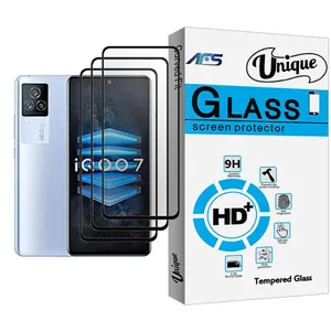 AFS Unique Glass MIX003 Screen Protector For  iQOO 7 Pack Of 3