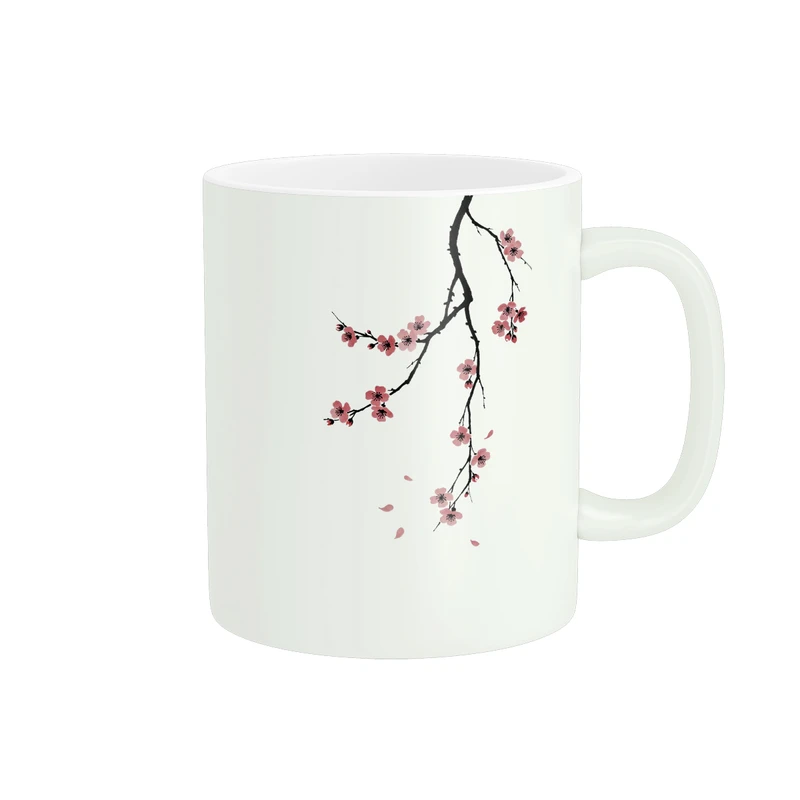 ماگ پاد آفرین مدل شکوفه های گیلاس کد 980