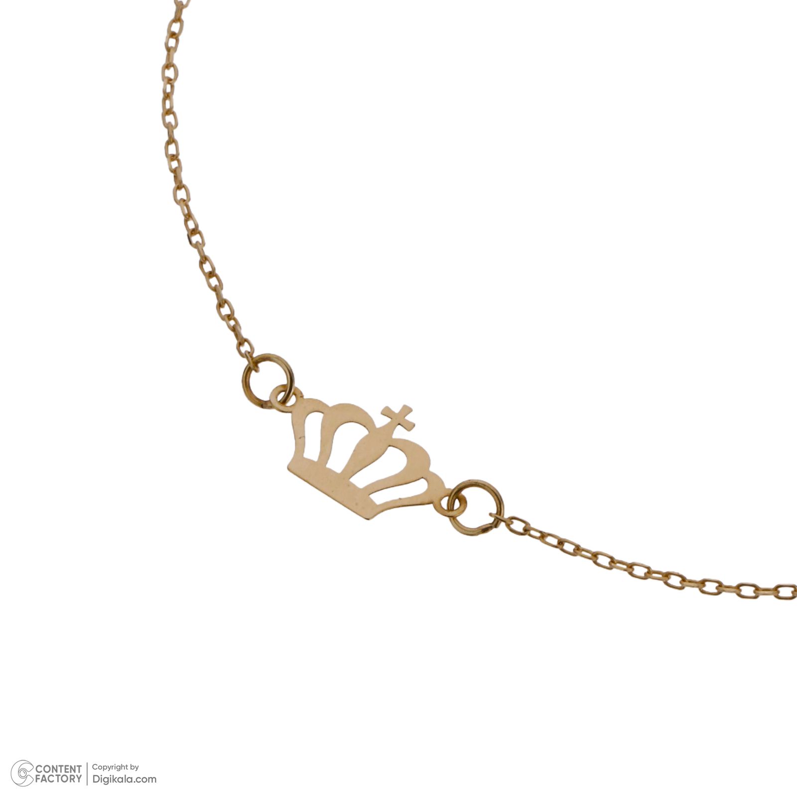 دستبند طلا 18 عیار زنانه مایا ماهک مدل MB1635 طرح تاج -  - 3
