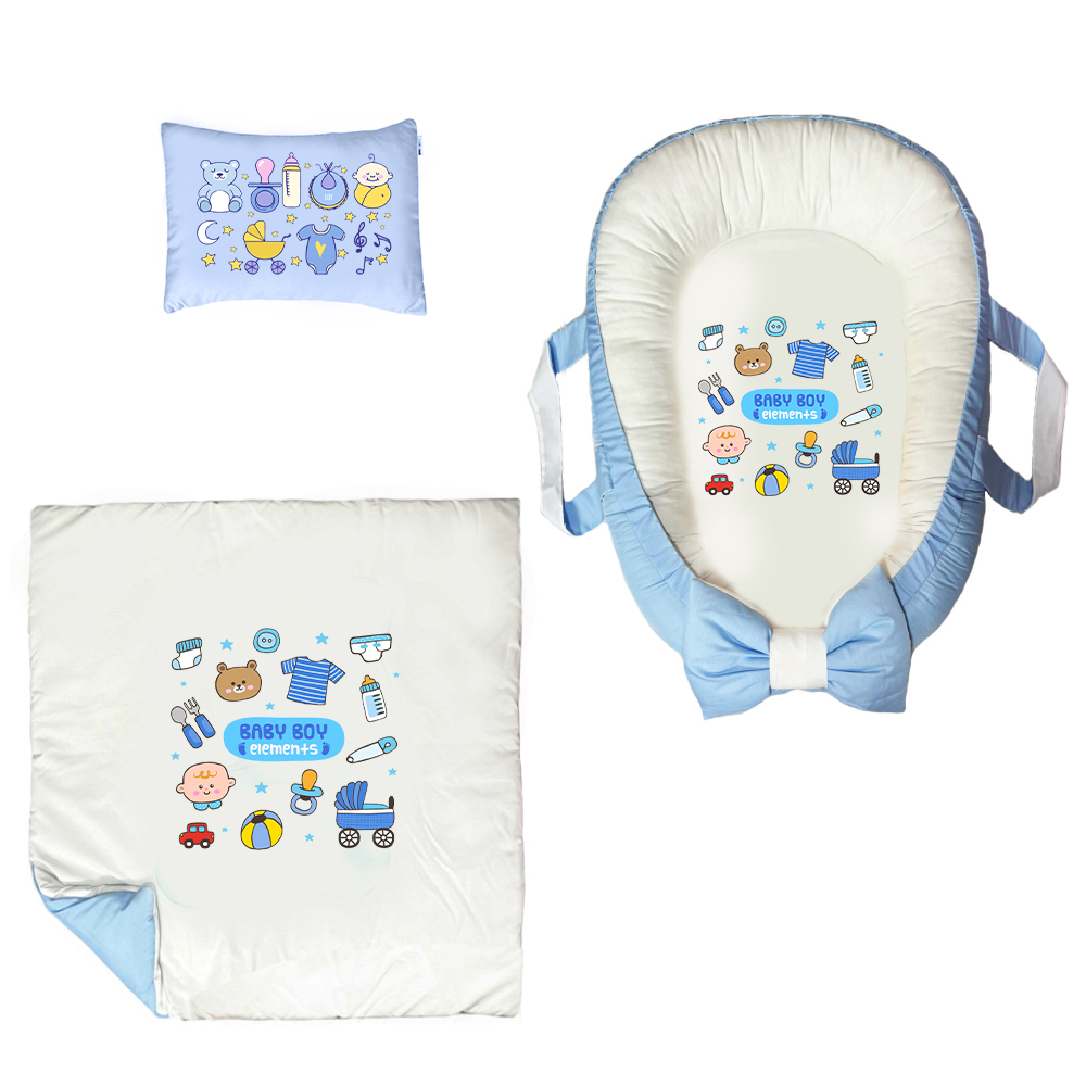 سرویس خواب 3 تکه نوزاد پادآفرین مدل گارد محافظ طرح پسرانه کد PG027