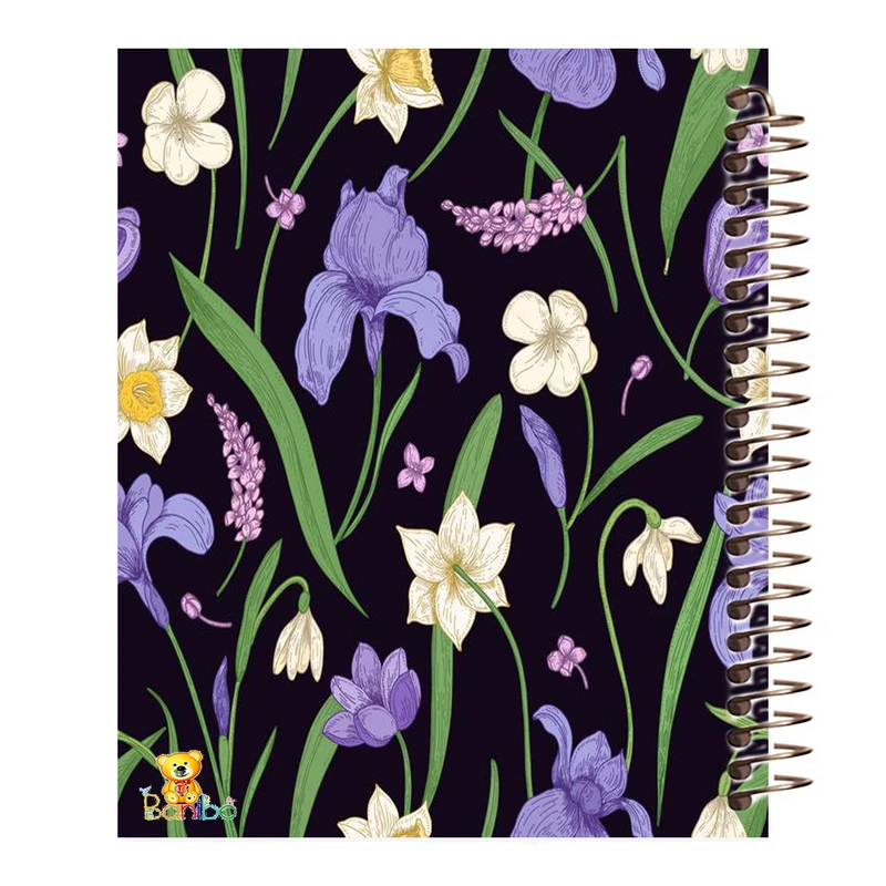 دفتر مشق 100 برگ بانیبو طرح  گل کد 413