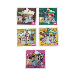 تمبر یادگاری مدل ورزشکار کد DS2574 مجموعه 5 عددی