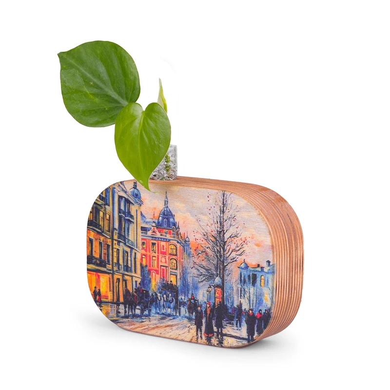 گلدان دکوری مدل غروب آبرنگی