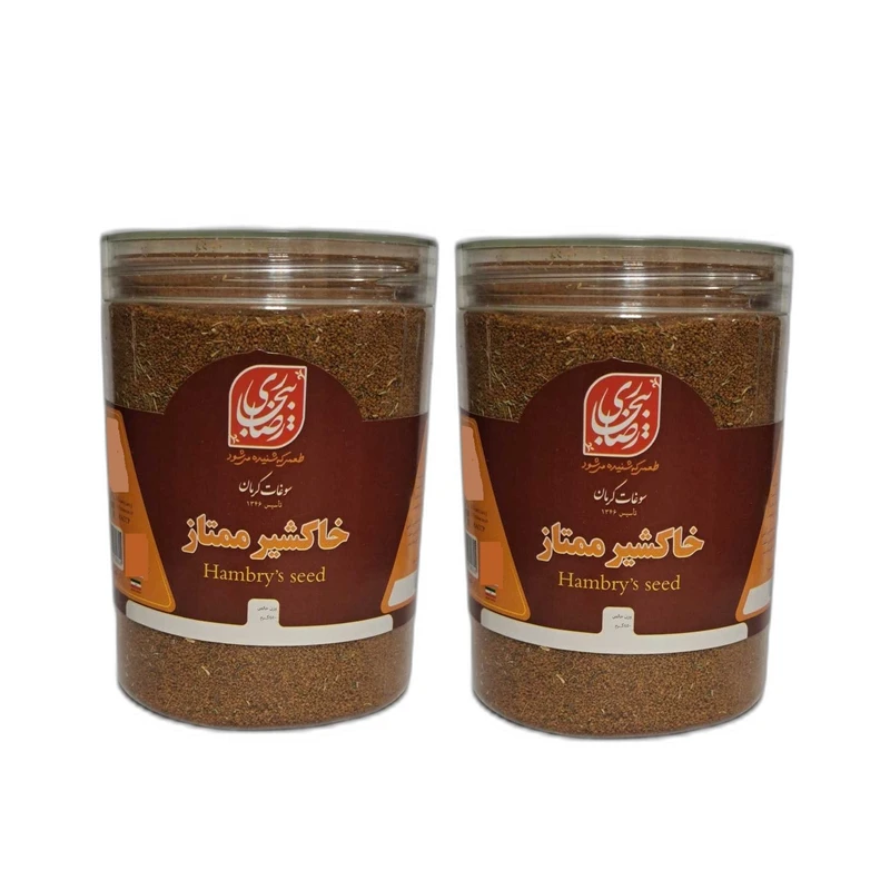 خاکشیر ممتاز رضا بیجاری کرمان - 900 گرم بسته دو عددی
