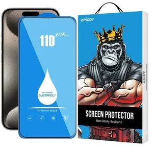 Epicoy 11D Blue ESD Screen Protector For Apple iPhone 15 Pro