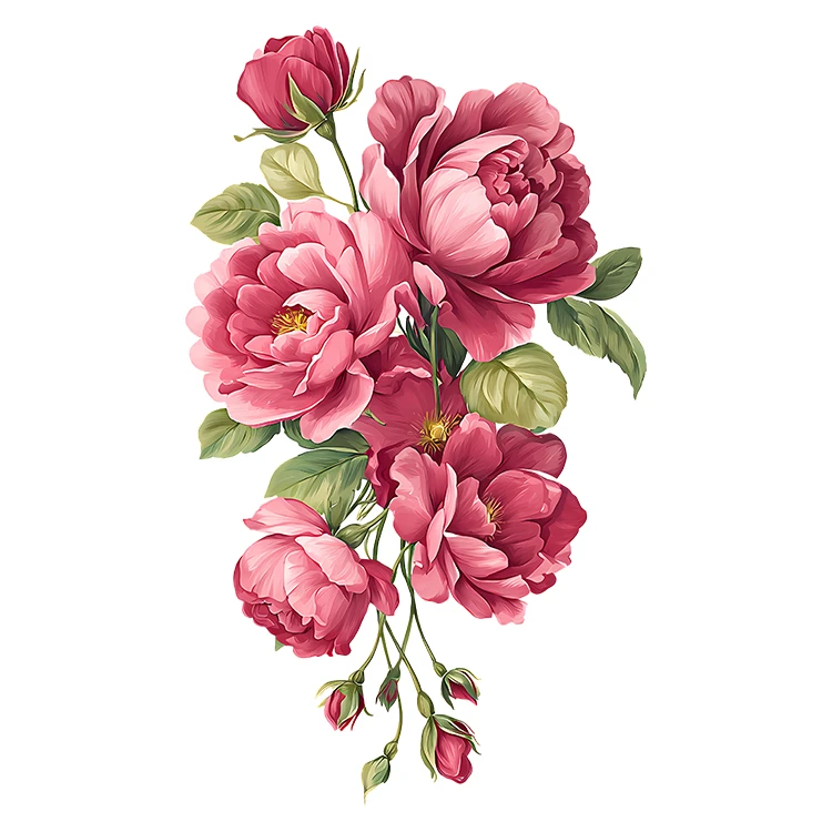 استیکر پارچه و لباس پاد آفرین مدل کارتونی طرح گل کد S6034