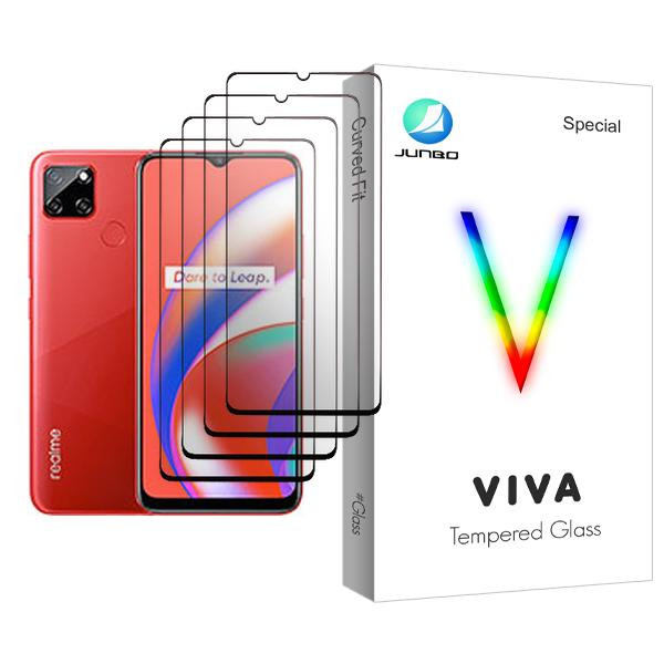 محافظ صفحه نمایش جانبو مدل Viva Glass MIX004 مناسب برای گوشی موبایل ریلمی C12 بسته چهار عددی