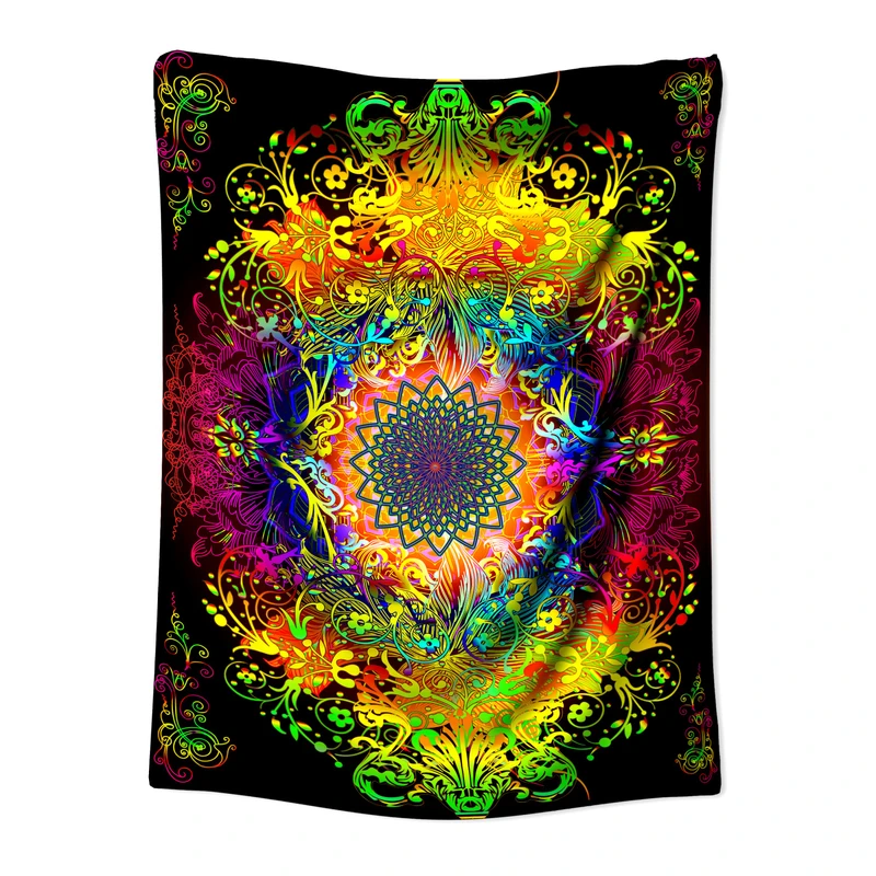  پوستر پارچه ای مدل بکدراپ بلک لایت کد 89