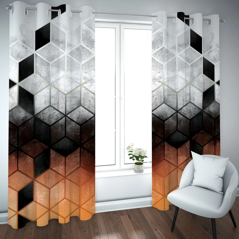 پرده مدل چاپی هازان سایز 300×150 سانتی متر 