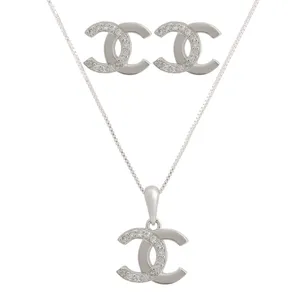 نیم ست نقره زنانه کد M3014