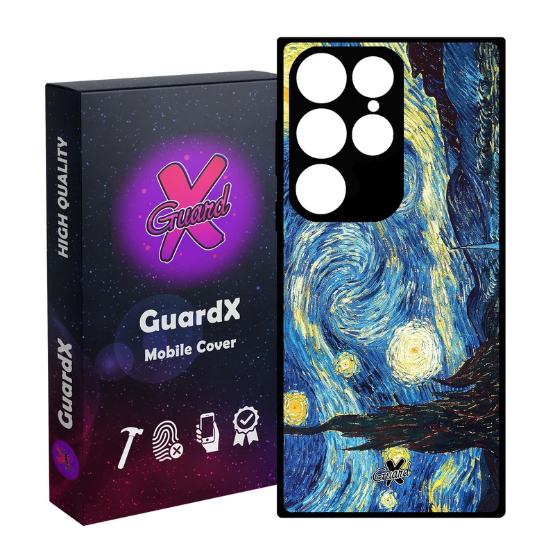 کاور گارد ایکس طرح Starry Night مدل Glass10110 مناسب برای گوشی موبایل سامسونگ Galaxy S24 Ultra