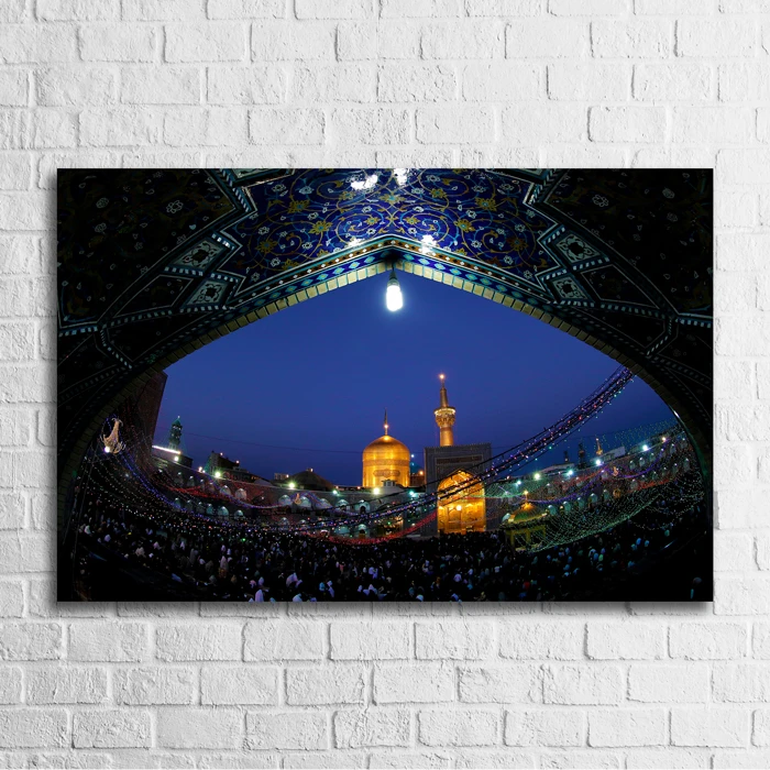 تابلو شاسی مدل عکس طاق ایوان صحن انقلاب حرم امام رضا علیه‌السلام