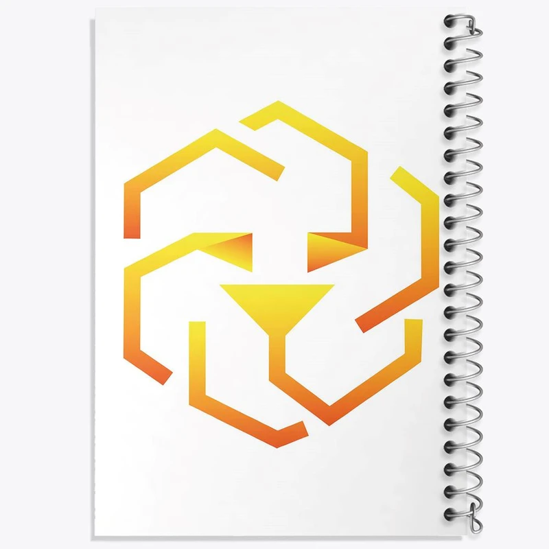 دفتر شطرنجی 50 برگ خندالو طرح ارز دیجیتال توکن لئو کد 4080