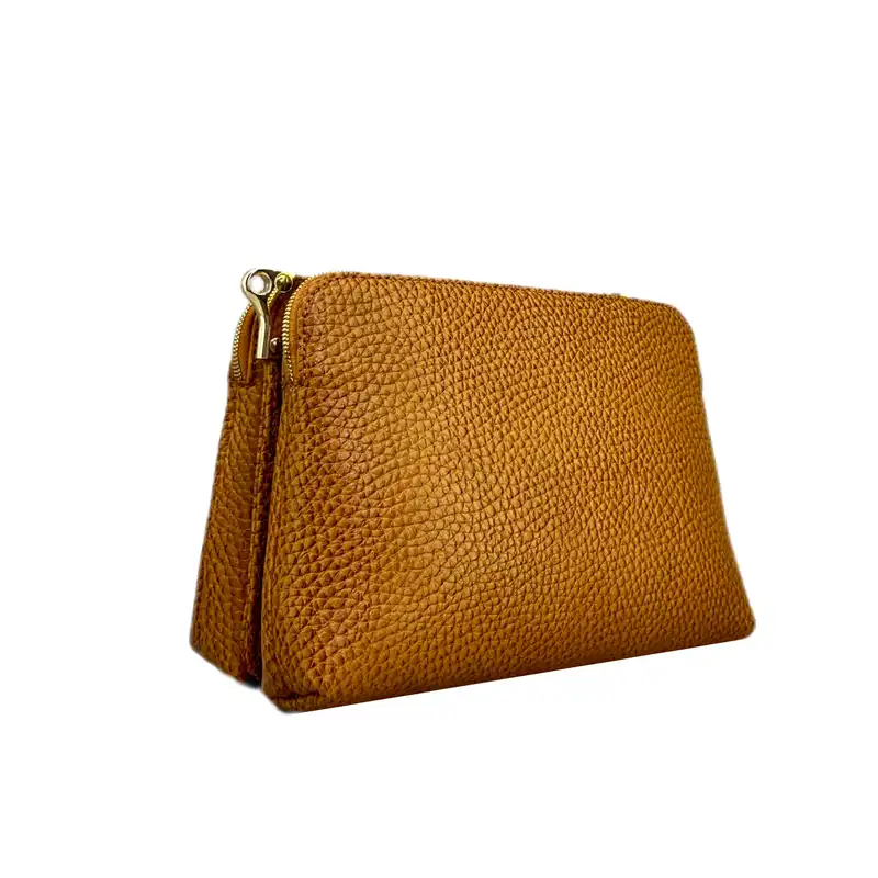 کیف دوشی زنانه مدل چرم طبیعی کد 513 طرح فلوتر