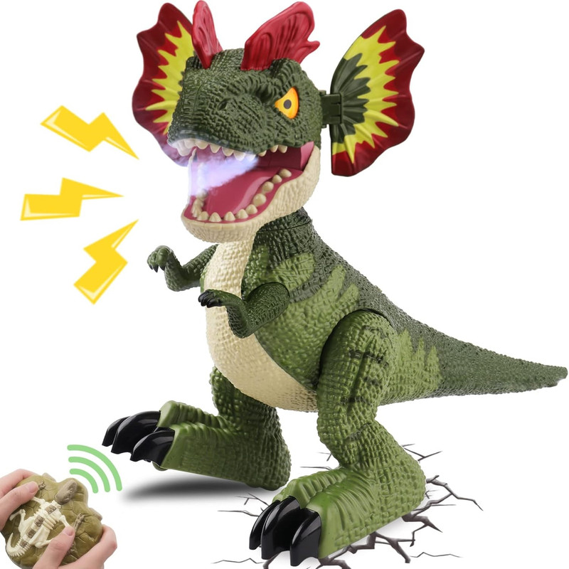 ربات کنترلی مدل دایناسور دودزا طرح Dilophosaurus