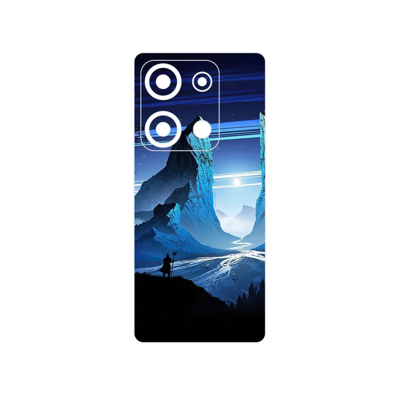 برچسب پوششی ماهوت مدل Blue Mountains Digital Art مناسب برای گوشی موبایل شیائومی Redmi Note 14S