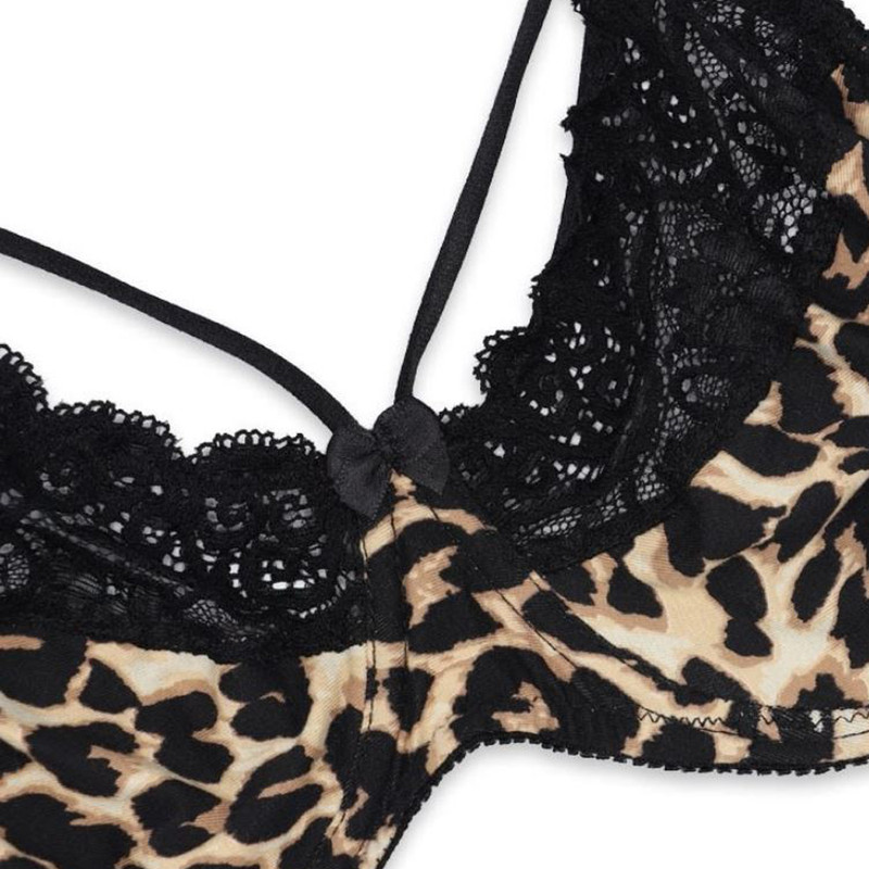 ست شورت و سوتین زنانه آداک مدل پلنگی