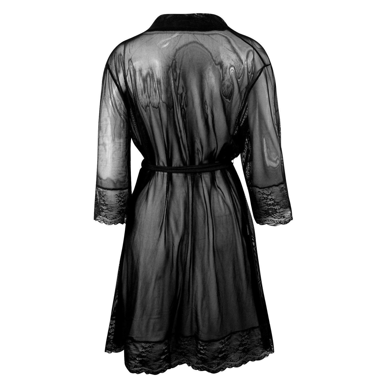 لباس خواب زنانه ماییلدا مدل 3685-804 رنگ مشکی مجموعه 3 عددی -  - 3