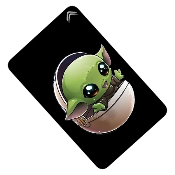 استیکر کارت طرح بیبی یودا Baby Yoda مدل CAC901-K-G1-97