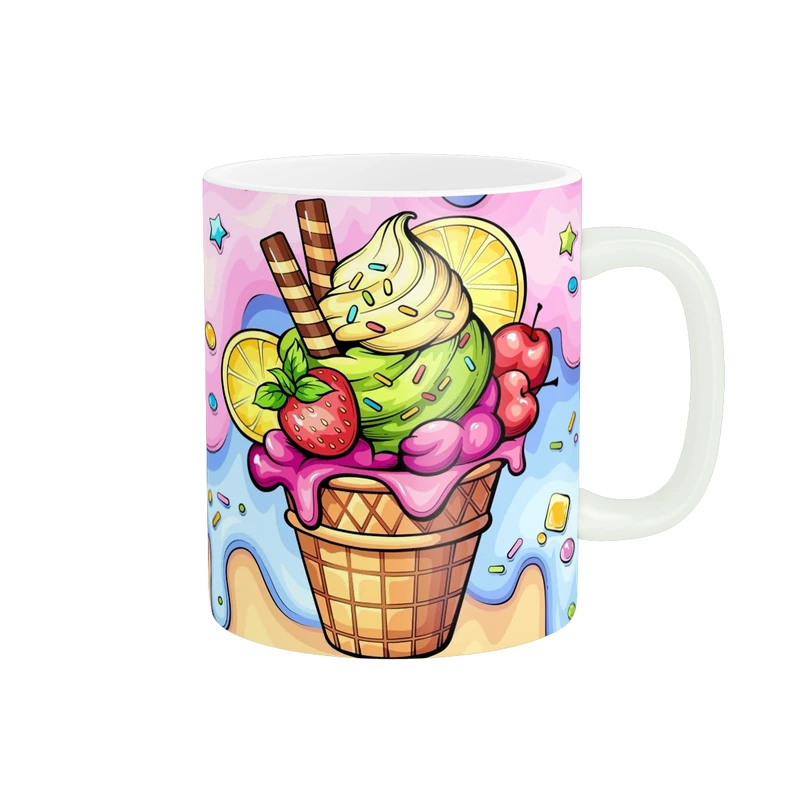 ماگ پاد آفرین طرح بستنی کد 3469